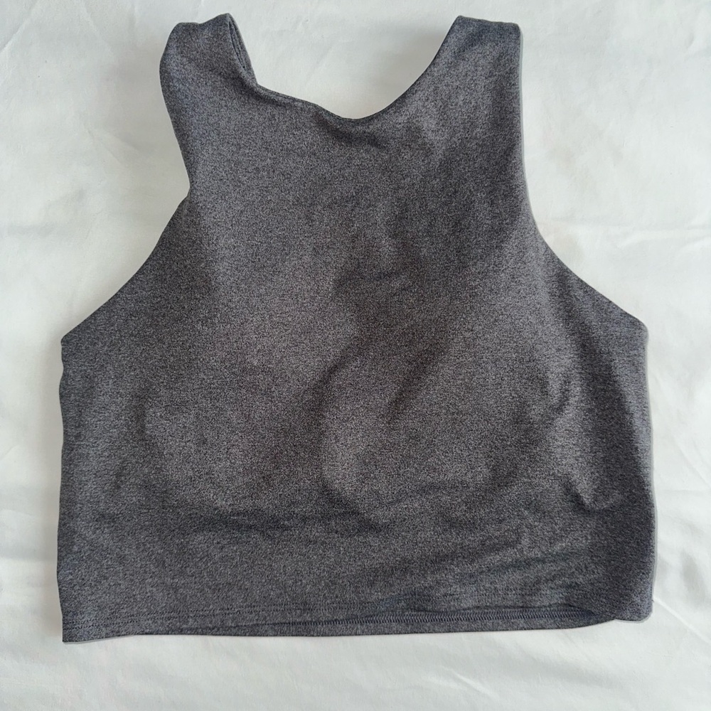 Athleta Gray Fitted Sport Bra
